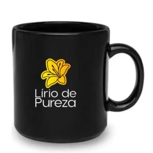 Caneca porcelana Lírio de Pureza